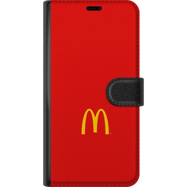 Kompatibel Tegnebogsetui til Google Pixel 9 Pro XL McDonald's gyldne M-logo på rød baggrund rød