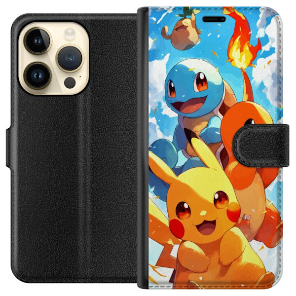 Apple iPhone 14 Pro Plånboksfodral Pocket Creatures – inspi