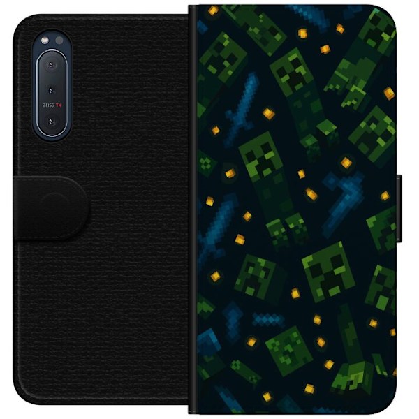 Sony Xperia 5 II Tegnebogsetui Minecraft Dungeons Mob