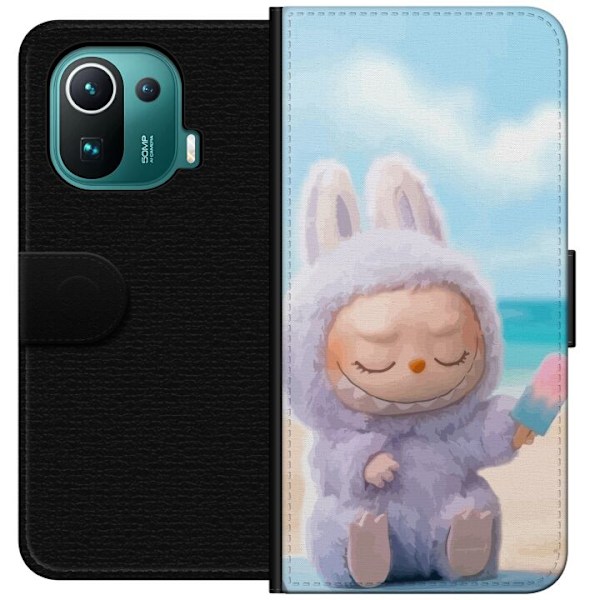 Xiaomi Mi 11 Pro Tegnebogsetui Labubu Lyserød Stemning