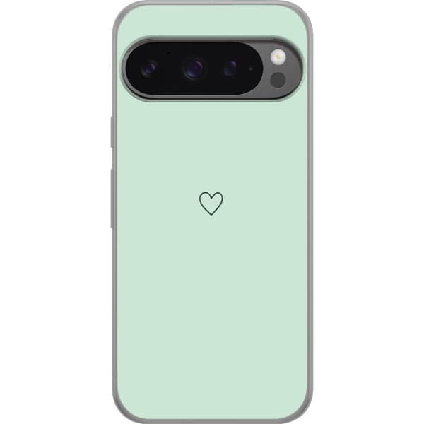 Kompatibel Mobilcover til Google Pixel 9 Pro XL Hjerte Grøn