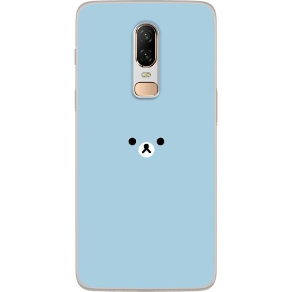 OnePlus 6 Gennemsigtig cover Blå bamse