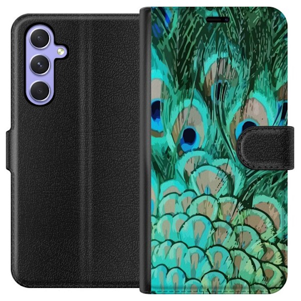 Samsung Galaxy A54 Tegnebogsetui Påfugl