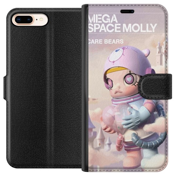 Apple iPhone 8 Plus Plånboksfodral Mega Space Molly Care Bears Series - Share Bear Edition