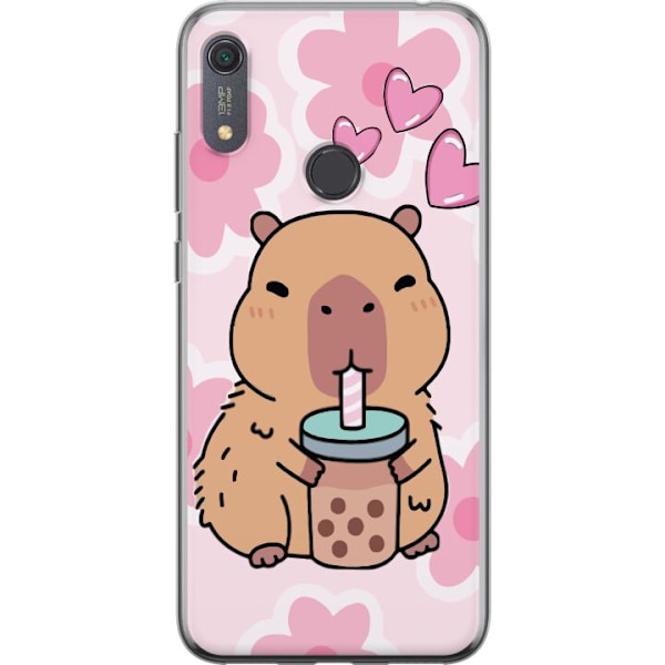 Huawei Y6s (2019) Gjennomsiktig deksel Kawaii Capybara Hjertea