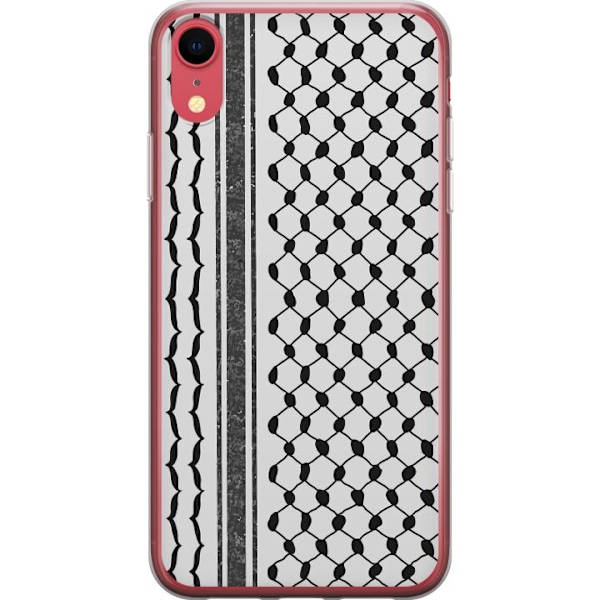 Apple iPhone XR Läpinäkyvä kuori Palestiinalainen kuvio - perinteiseen tyyliin inspiroima keffiyeh-kangas