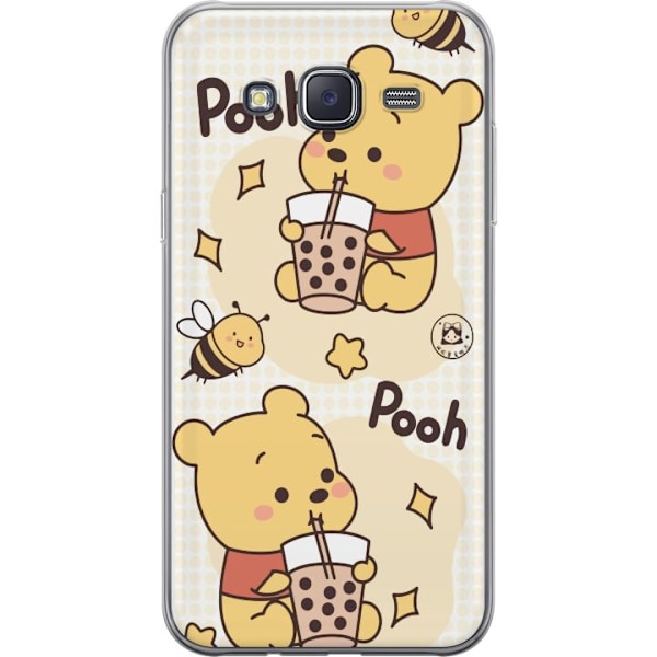 Samsung Galaxy J5 Gennemsigtig cover Nalle Pooh-stil - klassis