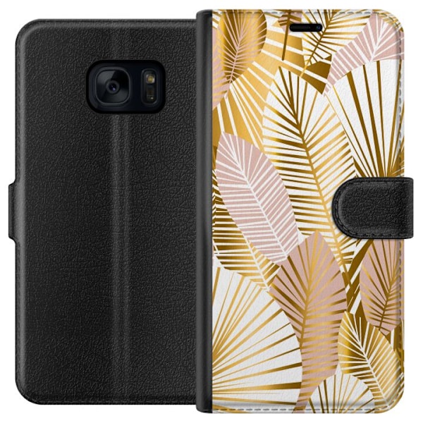 Samsung Galaxy S7 Tegnebogsetui Guld