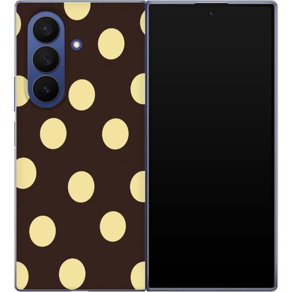 Kompatibelt Mobildeksel til Samsung Galaxy Z Fold7 Brune vaniljeprikker brun