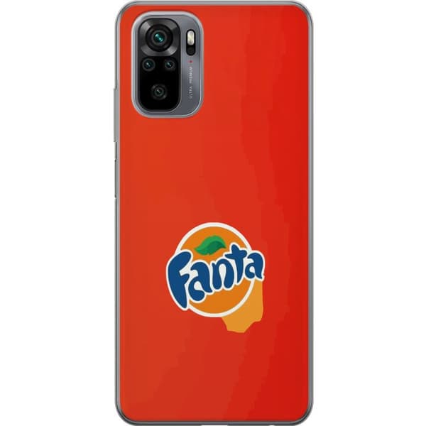 Kompatibelt Mobildeksel til Xiaomi Redmi Note 10 Minimalistisk appelsinbrus-inspirert design oransje