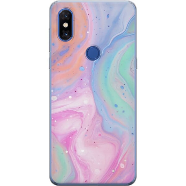 Xiaomi Mi Mix 3 Gjennomsiktig deksel Pastellmarmor