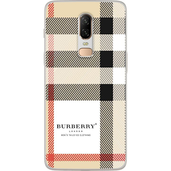 OnePlus 6 Läpinäkyvä kuori Burberry