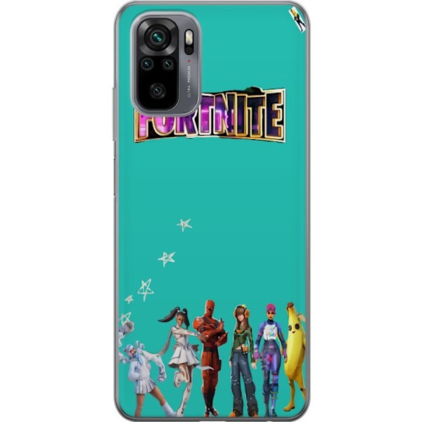 Xiaomi Redmi Note 10 Gennemsigtig cover Fortnite