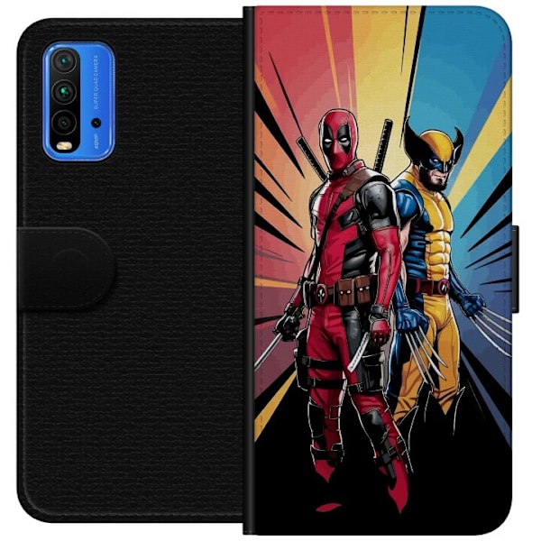 Xiaomi Redmi Note 9 4G Plånboksfodral Wolverine