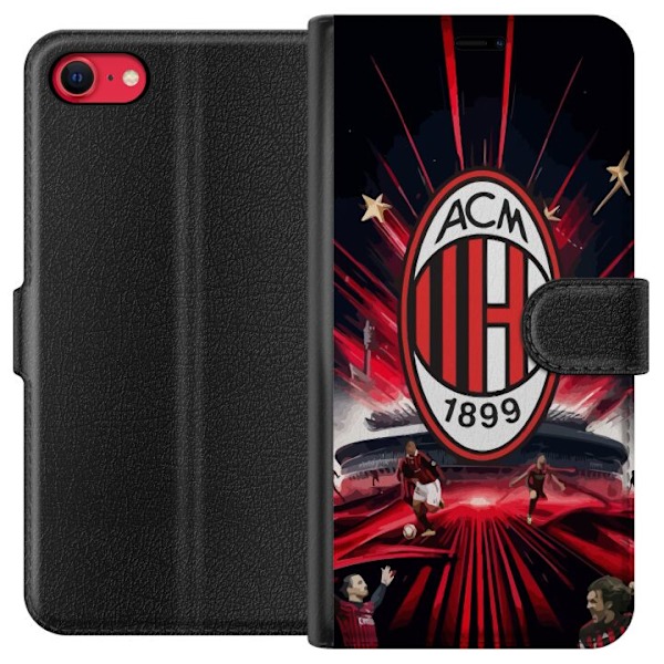 Apple iPhone 16e Lommeboketui AC Milan