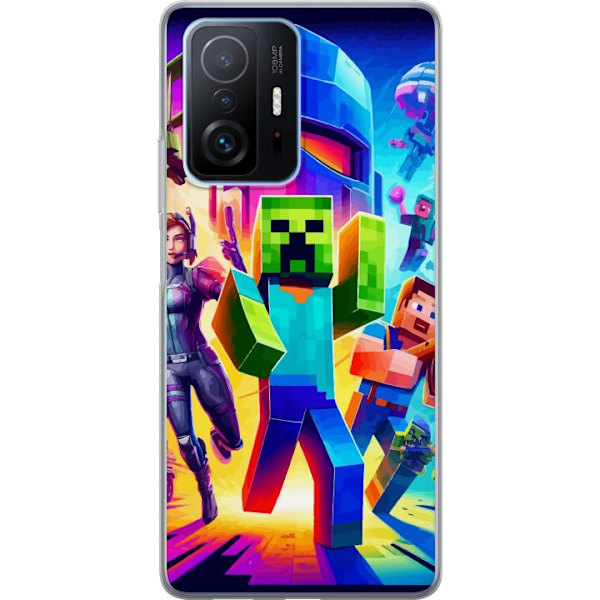 Xiaomi 11T Pro Genomskinligt Skal Fortnite vs Minecraft