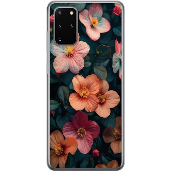 Samsung Galaxy S20+ Gjennomsiktig deksel Blomster