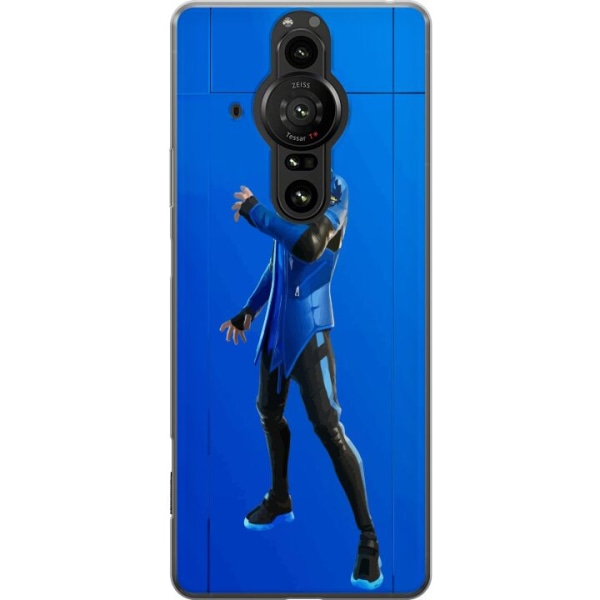 Sony Xperia Pro-I Läpinäkyvä kuori Fortnite - Ninja Blue