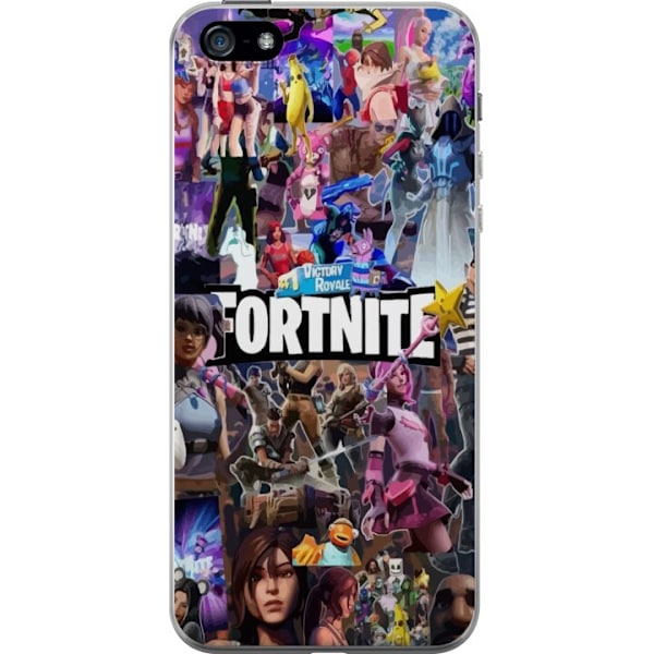 Apple iPhone 5 Gennemsigtig cover Fortnite