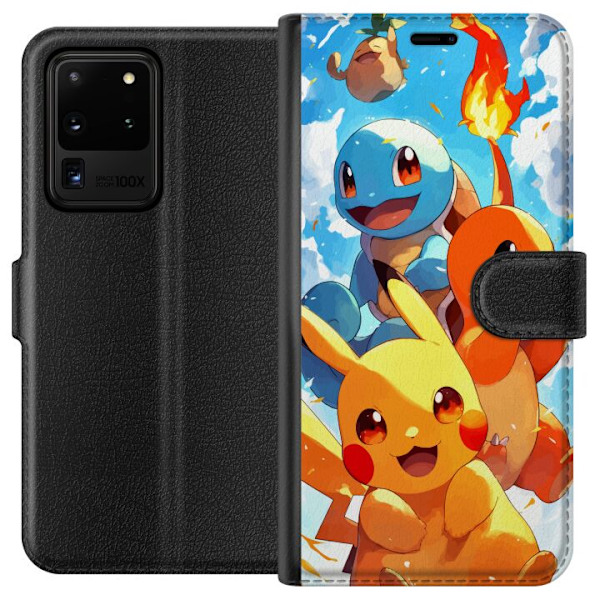 Samsung Galaxy S20 Ultra Lompakkokotelo Pocket Creatures - innoittanut Pokémonista mainitsematta nimeä