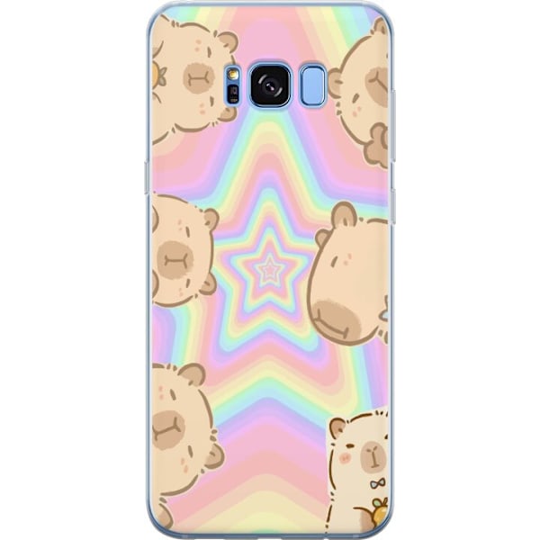Samsung Galaxy S8 Genomskinligt Skal Kawaii Capybara Galaxy Söt Anime Djur Rymdmotiv Kawaii Trend Present TikTok Design