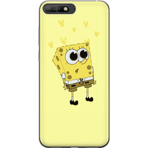 Huawei Y6 (2018) Gennemsigtig cover SvampeBob Firkant