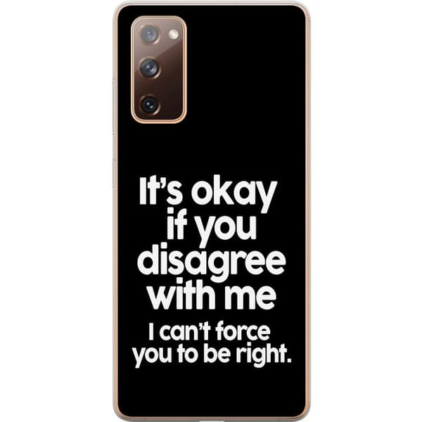 Kompatibelt Mobildeksel til Samsung Galaxy S20 FE Tekst