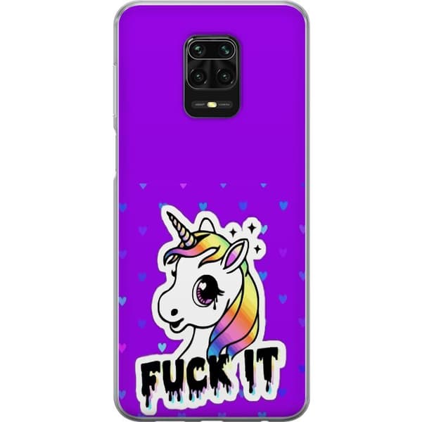 Kompatibelt Mobilskal till Xiaomi Redmi Note 9S Enhörning Text