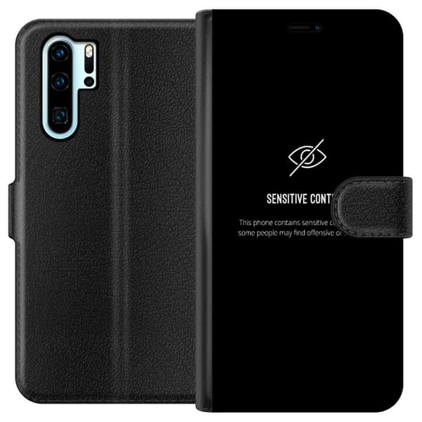 Kompatibelt Lommeboketui til Huawei P30 Pro følsomt innhold