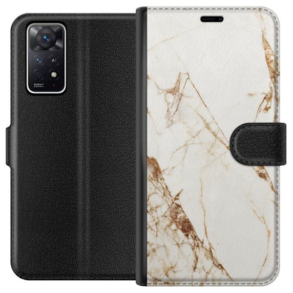 Xiaomi Redmi Note 11 Pro 5G Lompakkokotelo Valkoinen marmori
