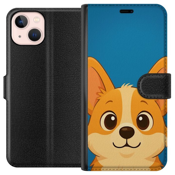 Apple iPhone 13 Tegnebogsetui Hello Corgi