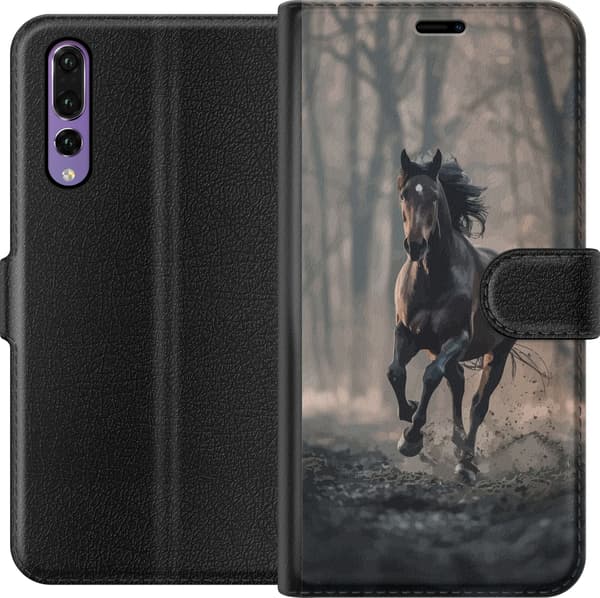 Kompatibelt Lommeboketui til Huawei P20 Pro Springende Hest