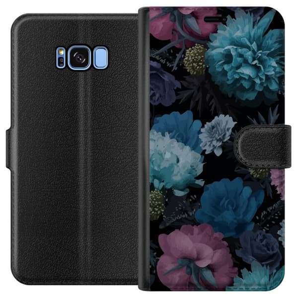 Kompatibelt Lommeboketui til Samsung Galaxy S8 Blomster