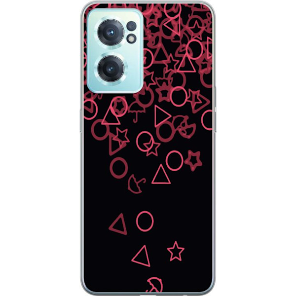 OnePlus Nord CE 2 5G Läpinäkyvä kuori Squid Game Ikoni Sarja Suosittu TV-peli Ikoni Graafinen Motiivi Aasialainen Trendi Draamasarja