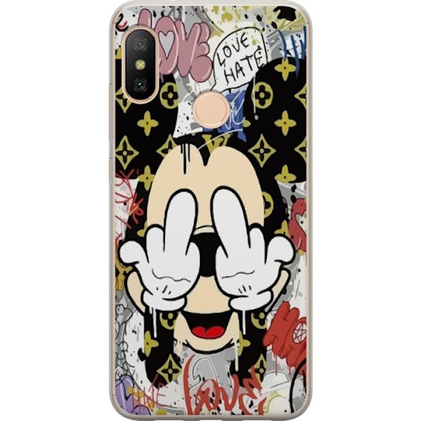 Xiaomi Redmi 6 Pro Gennemsigtig cover Mickey Mouse F-YOU