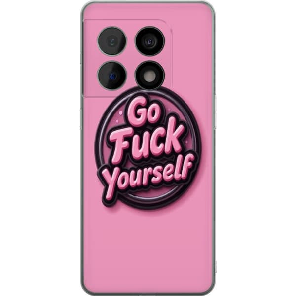 Kompatibelt Mobildeksel til OnePlus 10 Pro Rosa 3D textposter