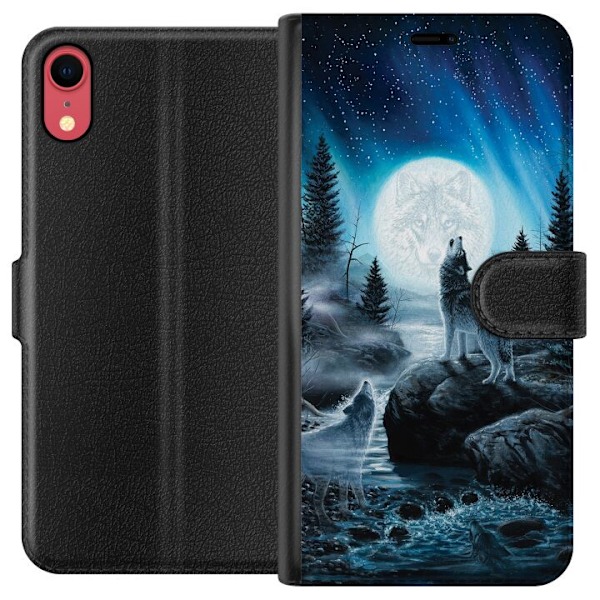 Apple iPhone XR Plånboksfodral Wolf / Varg