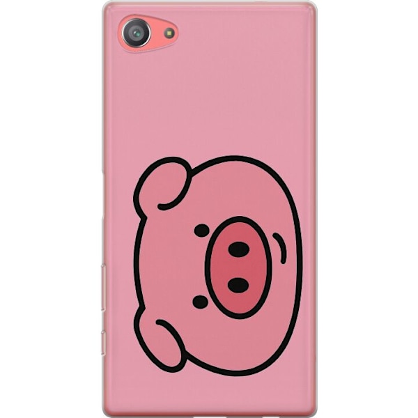 Sony Xperia Z5 Compact Gennemsigtig cover Kawaii Piggy