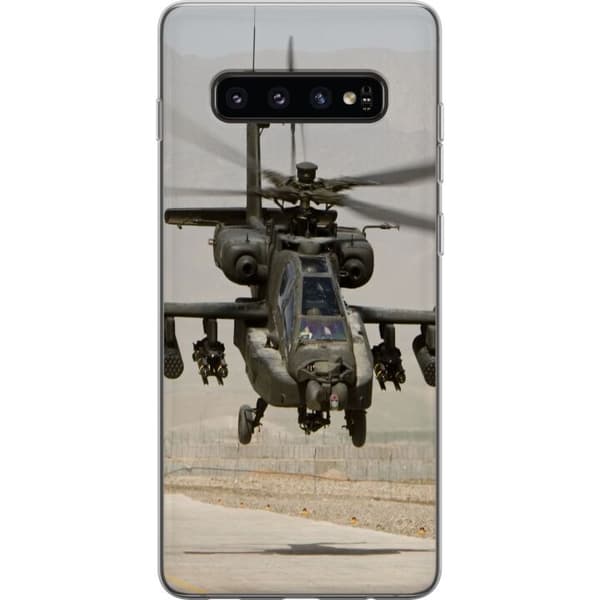 Kompatibelt Mobildeksel til Samsung Galaxy S10 AH-64 Apache Attack Helicopter