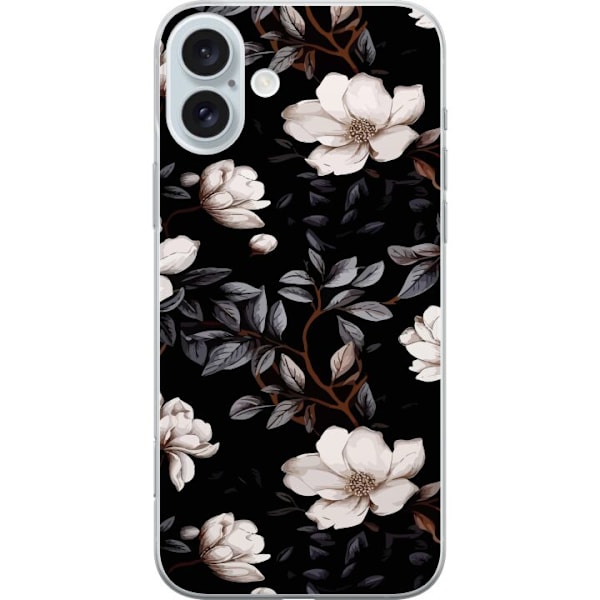 Apple iPhone 16 Plus Gjennomsiktig deksel Floral