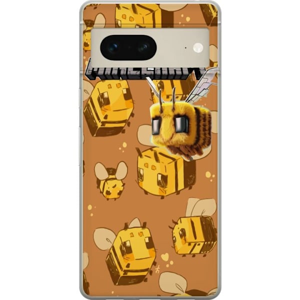 Google Pixel 7 Genomskinligt Skal Minecraft Bi