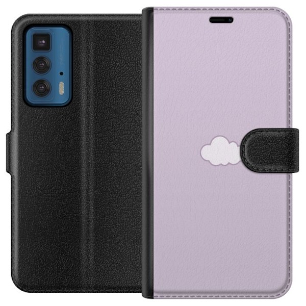 Motorola Edge 20 Pro Lompakkokotelo Lila Pilvi - minimalistine