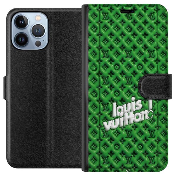 Yhteensopiva Lompakkokotelo Apple iPhone 13 Pro Max Innoitettu vihreä monogrammi logolla vihreä