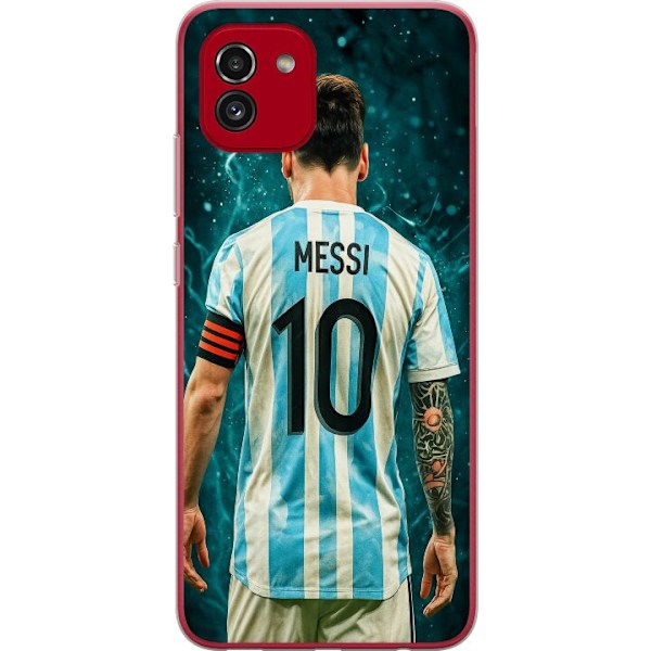 Samsung Galaxy A03 Genomskinligt Skal Messi