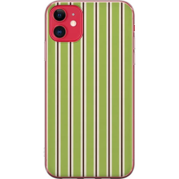Kompatibel Mobilcover til Apple iPhone 11 Matcha Stripe grøn