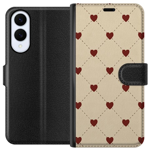 Samsung Galaxy S25 Edge Lompakkokotelo Sydänverkko