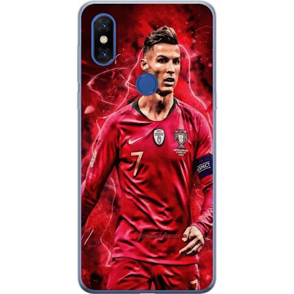 Xiaomi Mi Mix 3 Genomskinligt Skal Ronaldo Skills – CR7 Design för Äkta Supporters