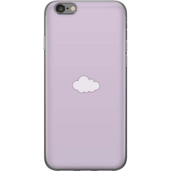 Apple iPhone 6 Läpinäkyvä kuori Lila Pilvi - minimalistinen pilvi lila taustalla