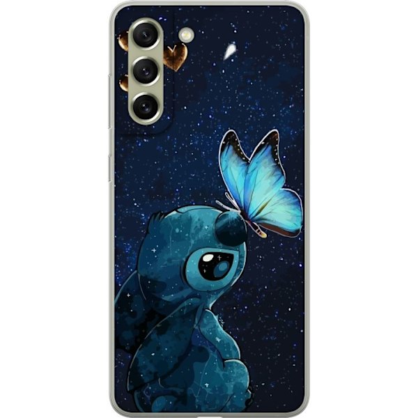 Samsung Galaxy S21 FE 5G Läpinäkyvä kuori Stitch perhonen