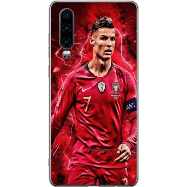Huawei P30 Genomskinligt Skal Ronaldo Skills – CR7 Design för Äkta Supporters